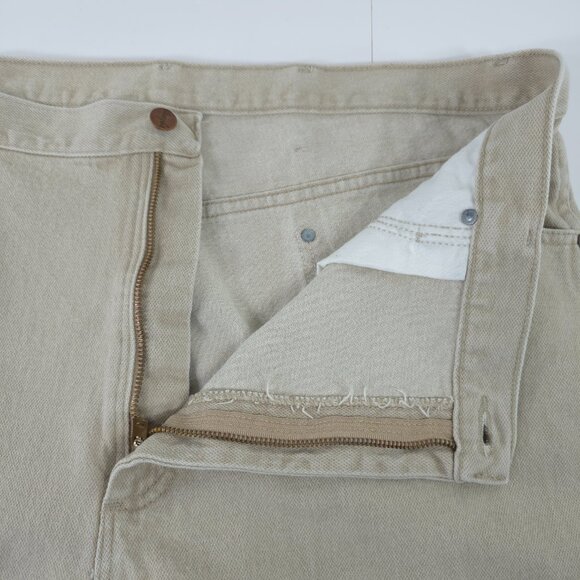 WRANGLER 13MWZTN MEN'S SIZE 40X30 PREWASHED TAN COWBOY CUT ORIGINAL FIT JEANS - Picture 11 of 16